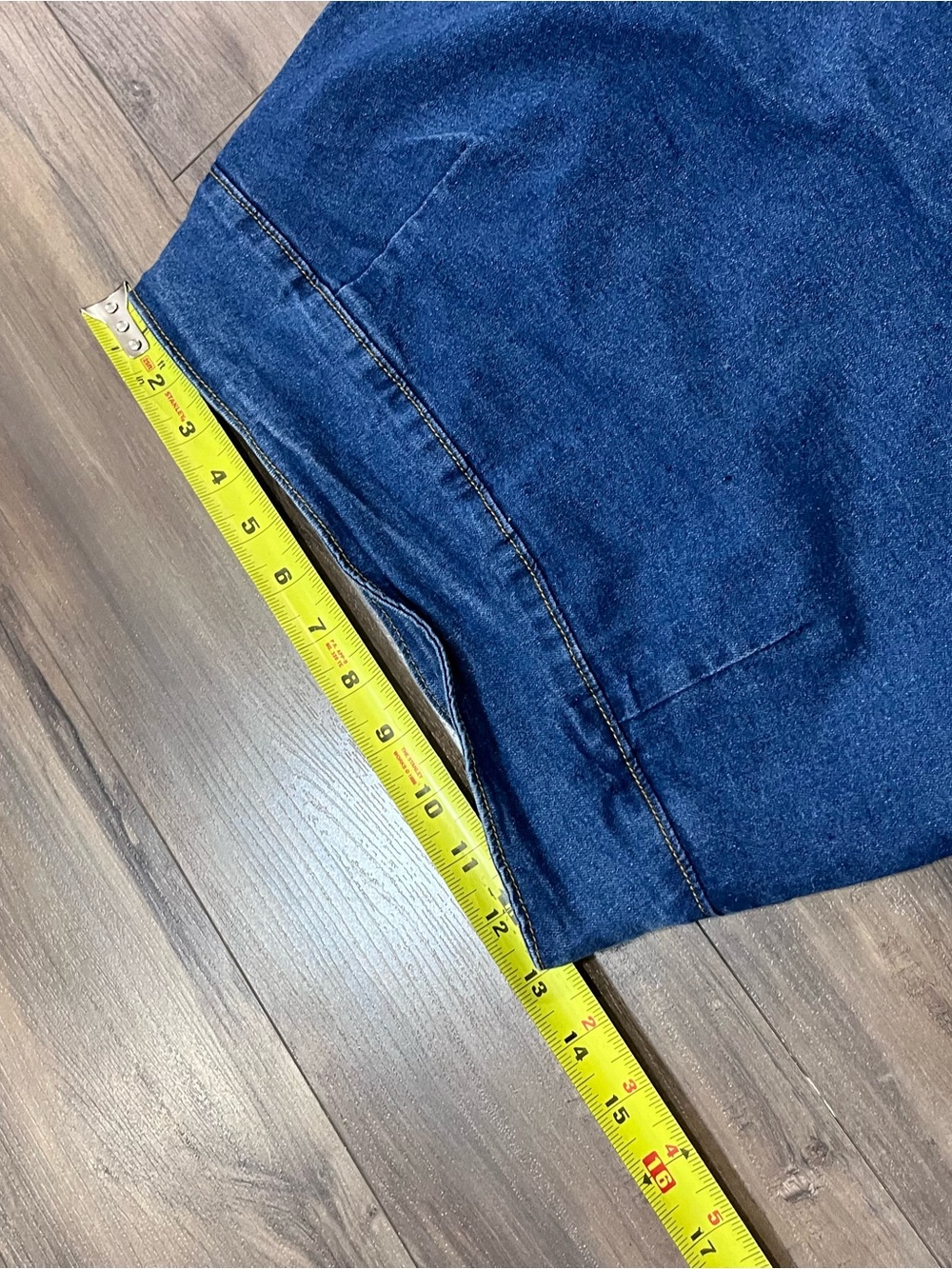 Casual Blue Denim Mini Skort - Picture 2 of 4